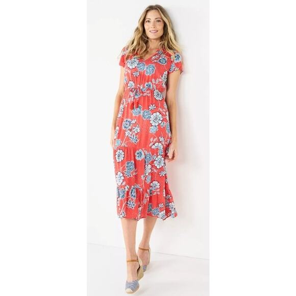 Sonoma Goods For Life Tiered Floral Maxi Dress 3X – New with Tags - Picture 1 of 9